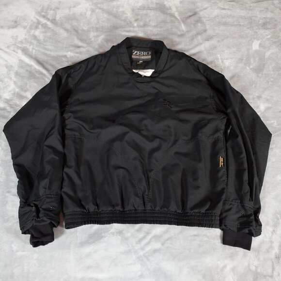 Vintage Zero Restriction Gore Tex Pullover Mens Large Golf Outdoors Black - Picture 1 of 15